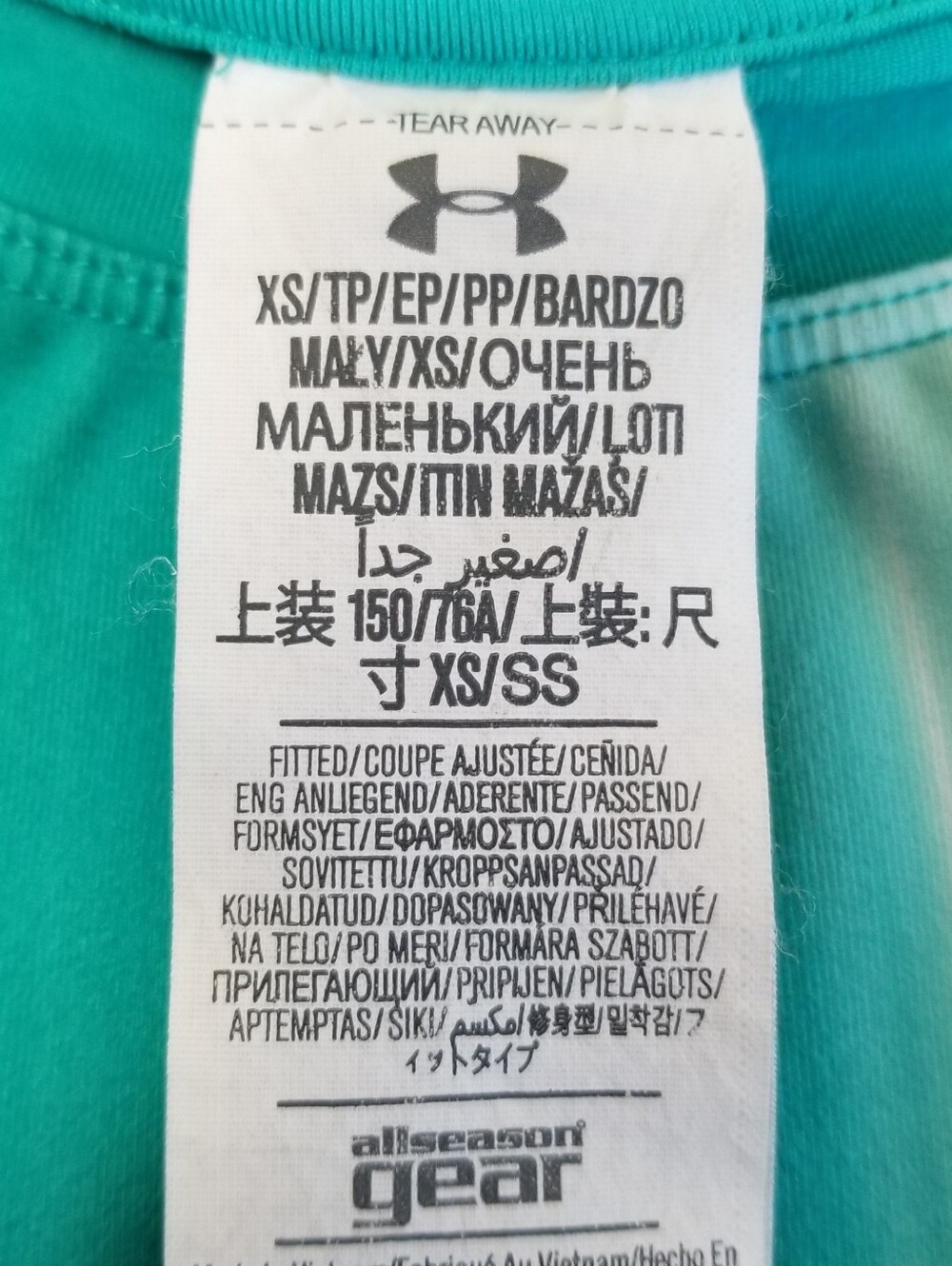 Under Armour Heat Geat Long Sleve Shirt Top XS Fitted Bust 34 - Picture 5 of 6